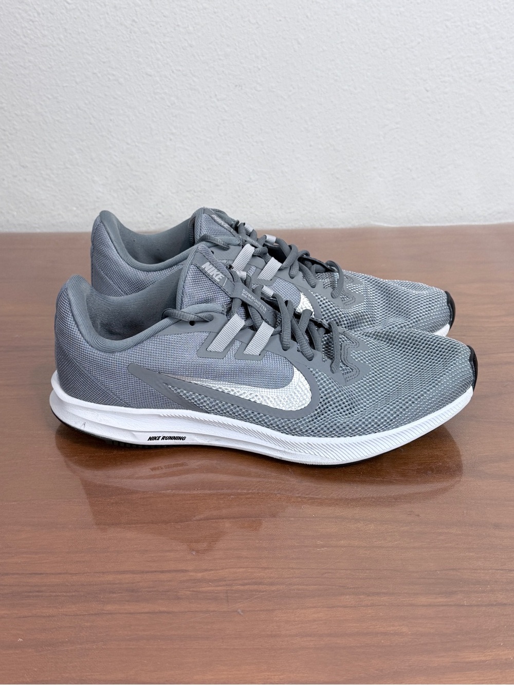 Nike Women’s Downshifter 9 Gray Mesh Running Sneakers 10